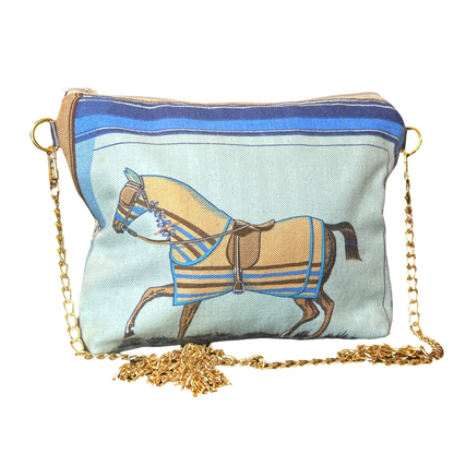 Hermes Couvertures et Tenues du Jour  Scarf Crossbody Bag