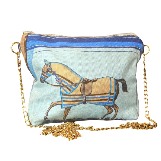 Hermes Couvertures et Tenues du Jour  Scarf Crossbody Bag