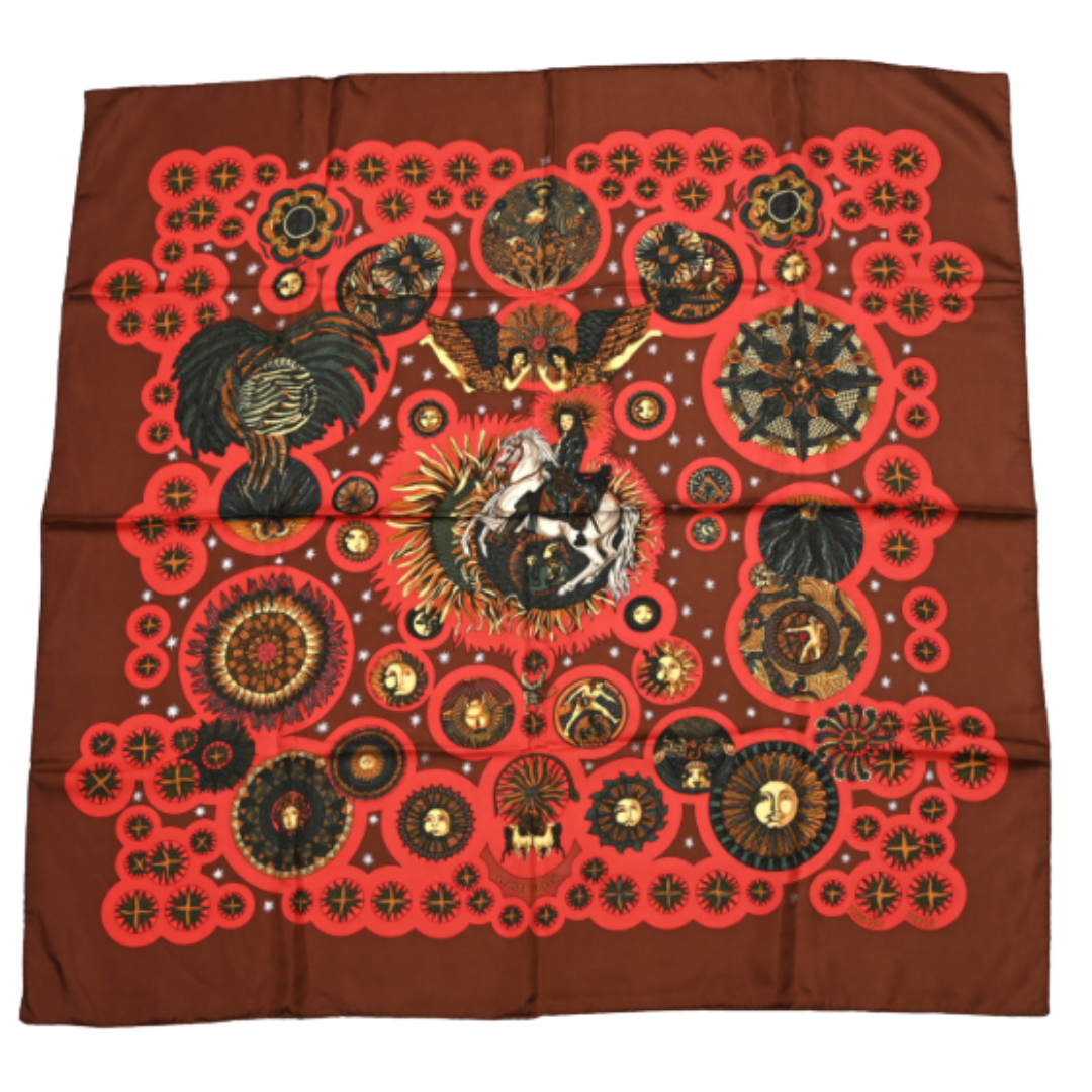 Hermes Le Roy Scarf Patchwork Pony at Vintage Luxe Up