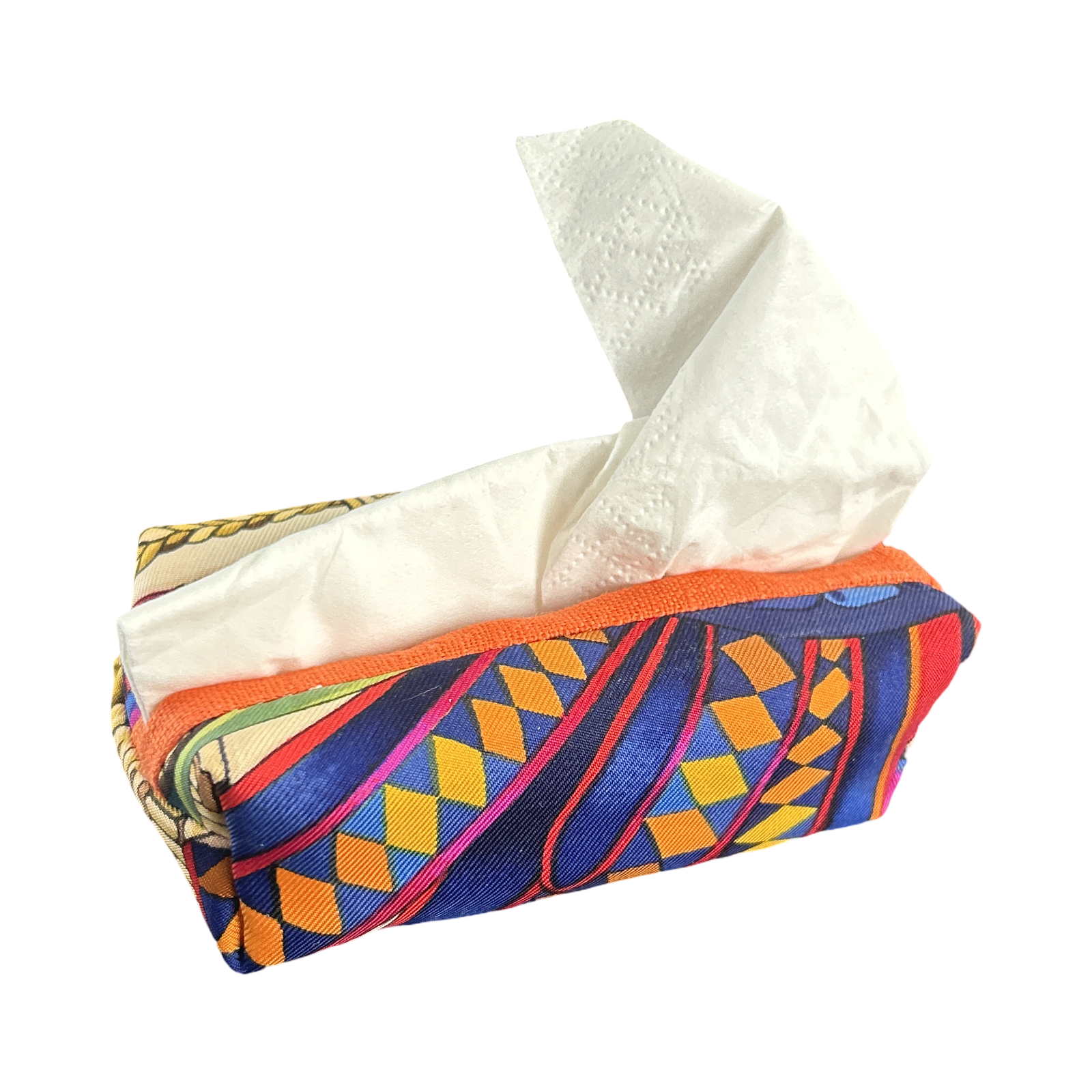Hermes Rubans du Cheval Blanc Scarf | Travel Tissue Pouch
