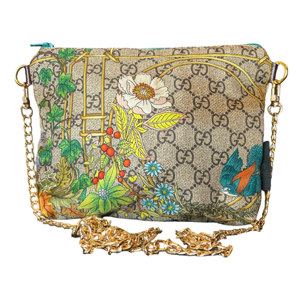 Gucci GG Lattice Floral Scarf | Gucci Crossbody Bag exclusively at Vintage Luxe Up