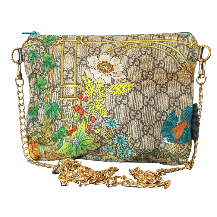 Gucci GG Lattice Floral Scarf | Gucci Crossbody Bag exclusively at Vintage Luxe Up