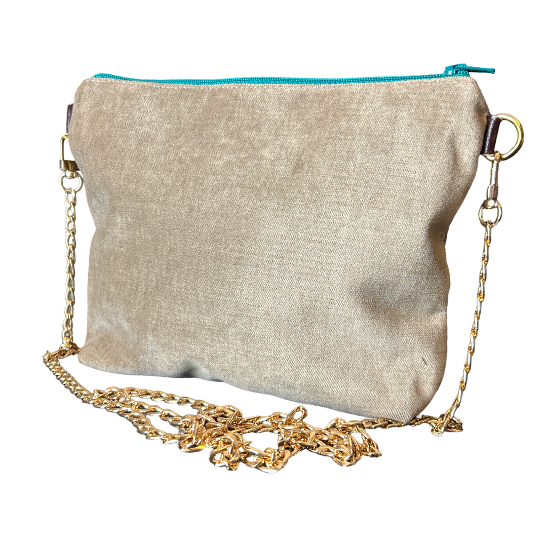 GG Floral Lattice Vintage Silk Scarf Crossbody Bag
