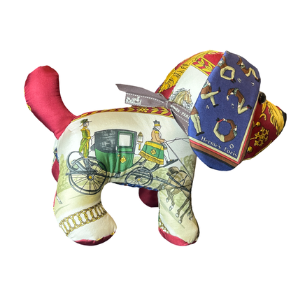 Hermes Promenade de Longchamps Scarf Patchwork Puppy at Vintage Luxe Up