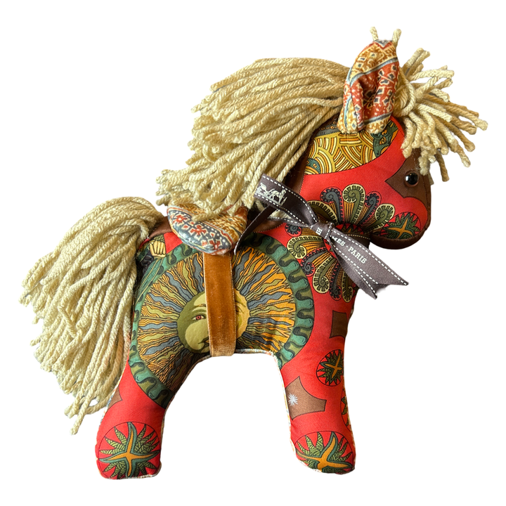 Hermes Le Roy Scarf Patchwork Pony at Vintage Luxe Up