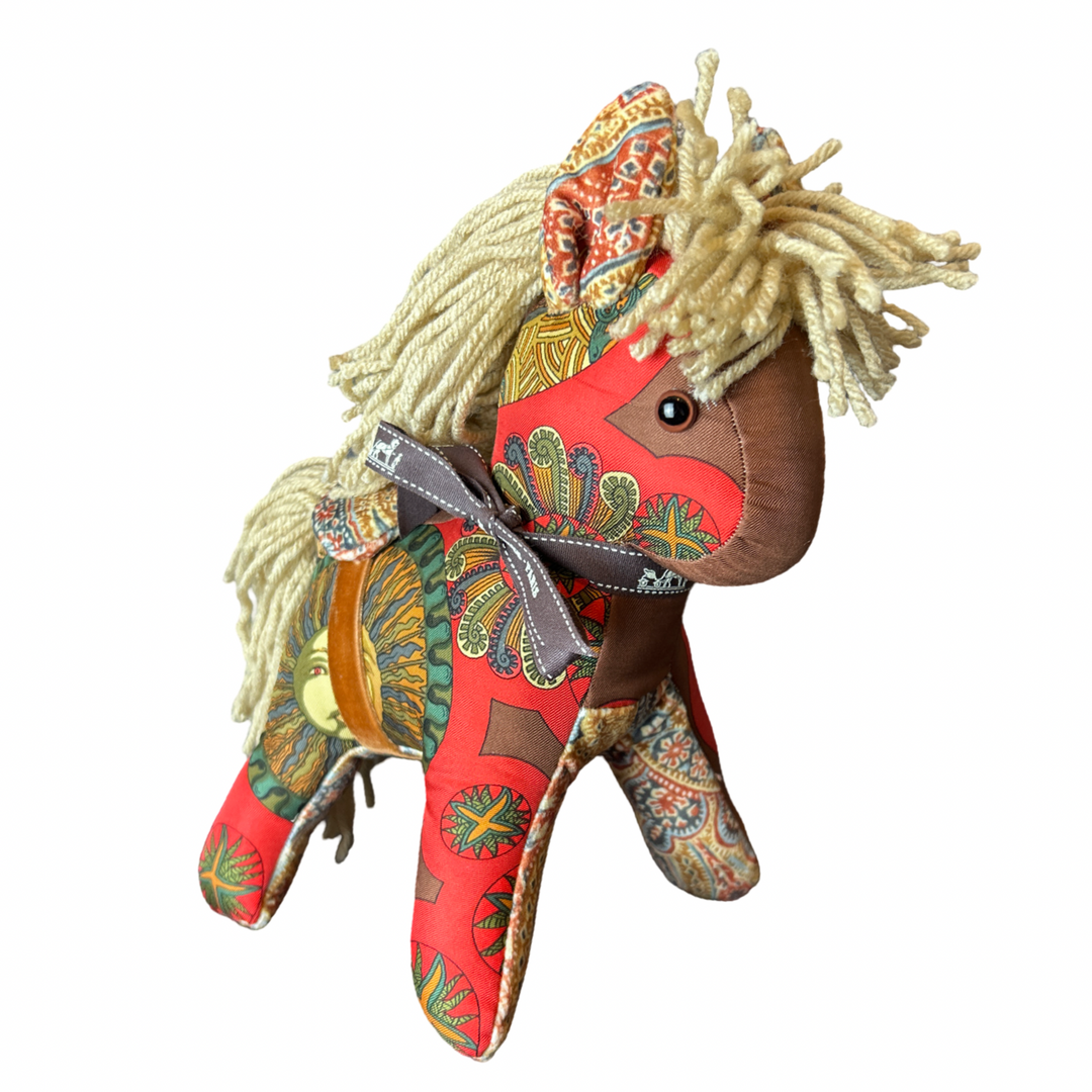 Hermes Le Roy Scarf Patchwork Pony at Vintage Luxe Up