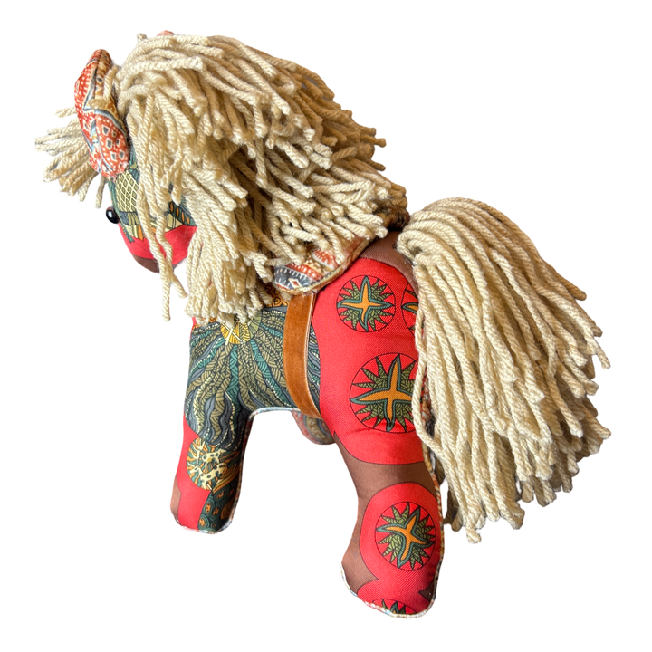Hermes Le Roy Scarf Patchwork Pony at Vintage Luxe Up