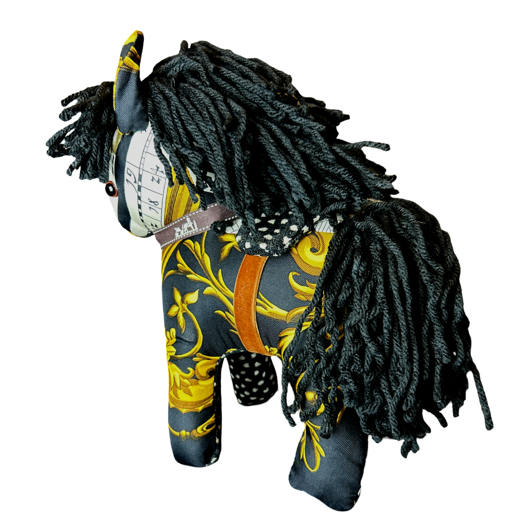 Hermes Astrologie Dies et Hore Scarf Patchwork Pony at VintageLuxeUp.com