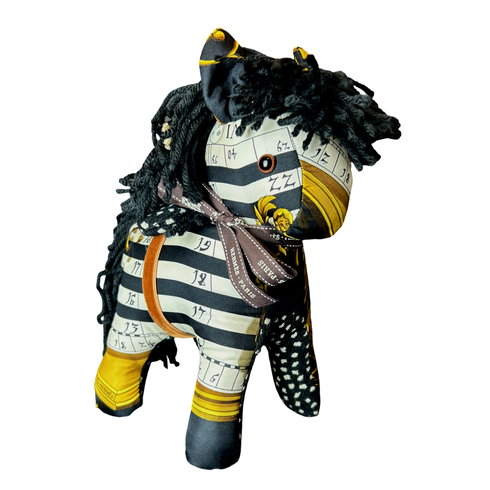 Hermes Astrologie Dies et Hore Scarf Patchwork Pony at VintageLuxeUp.com