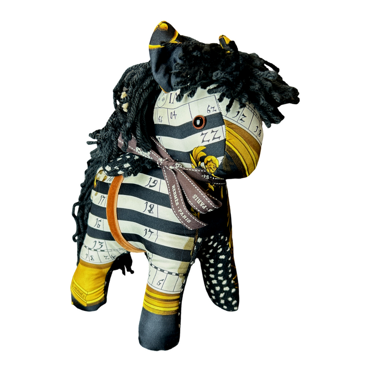 Hermes Astrologie Dies et Hore Scarf Patchwork Pony at VintageLuxeUp.com