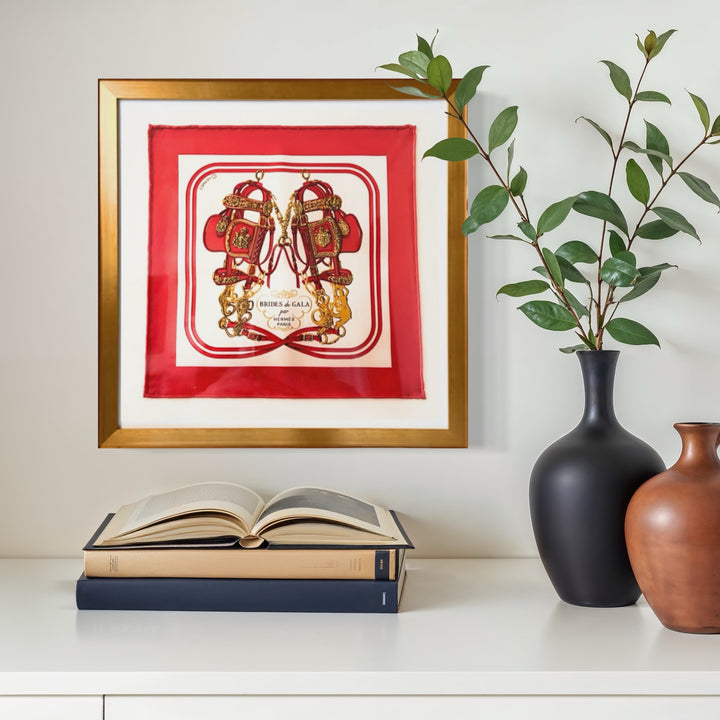 HERMES Brides de Gala Hermes Framed Scarf at Vintage Luxe Up