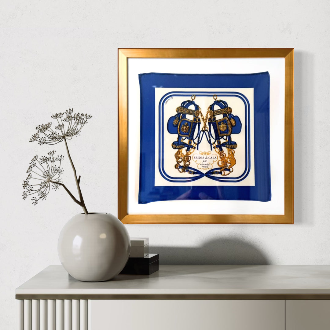Hermes Brides de Gala Scarf | Framed Hermes Scarf at Vintage Luxe Up