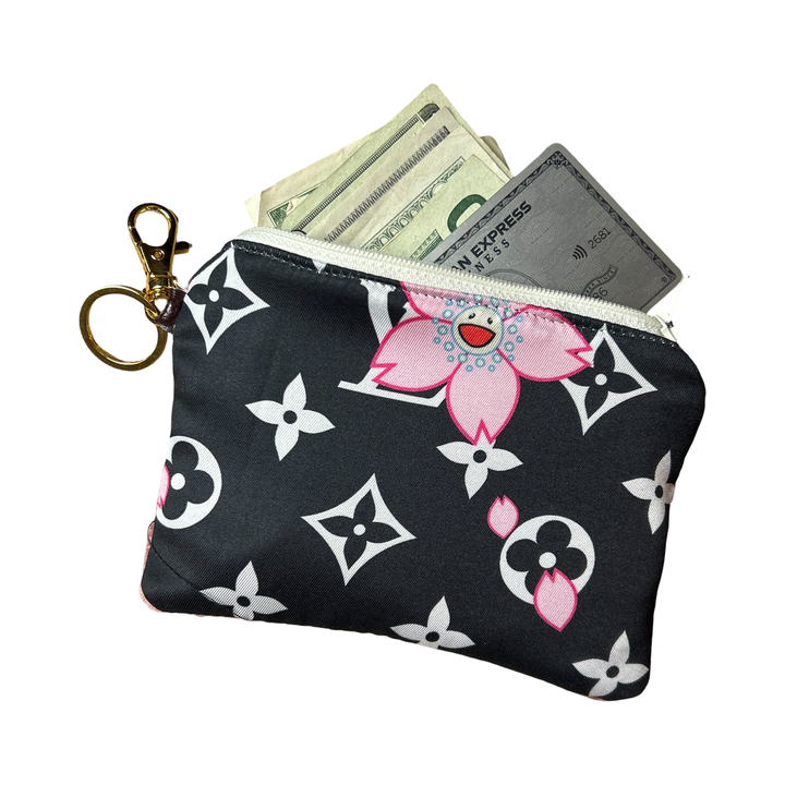 LOUIS VUITTON Monogram Scarf Keychain Wristlet Bag