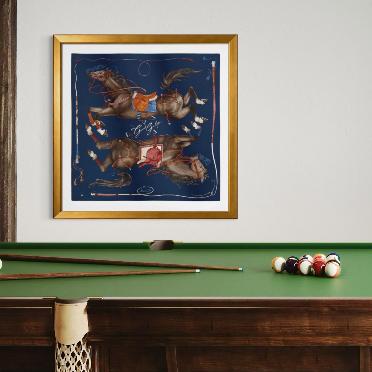 HERMES GRAND GALOP SCARF | FRAMED HERMES SCARF