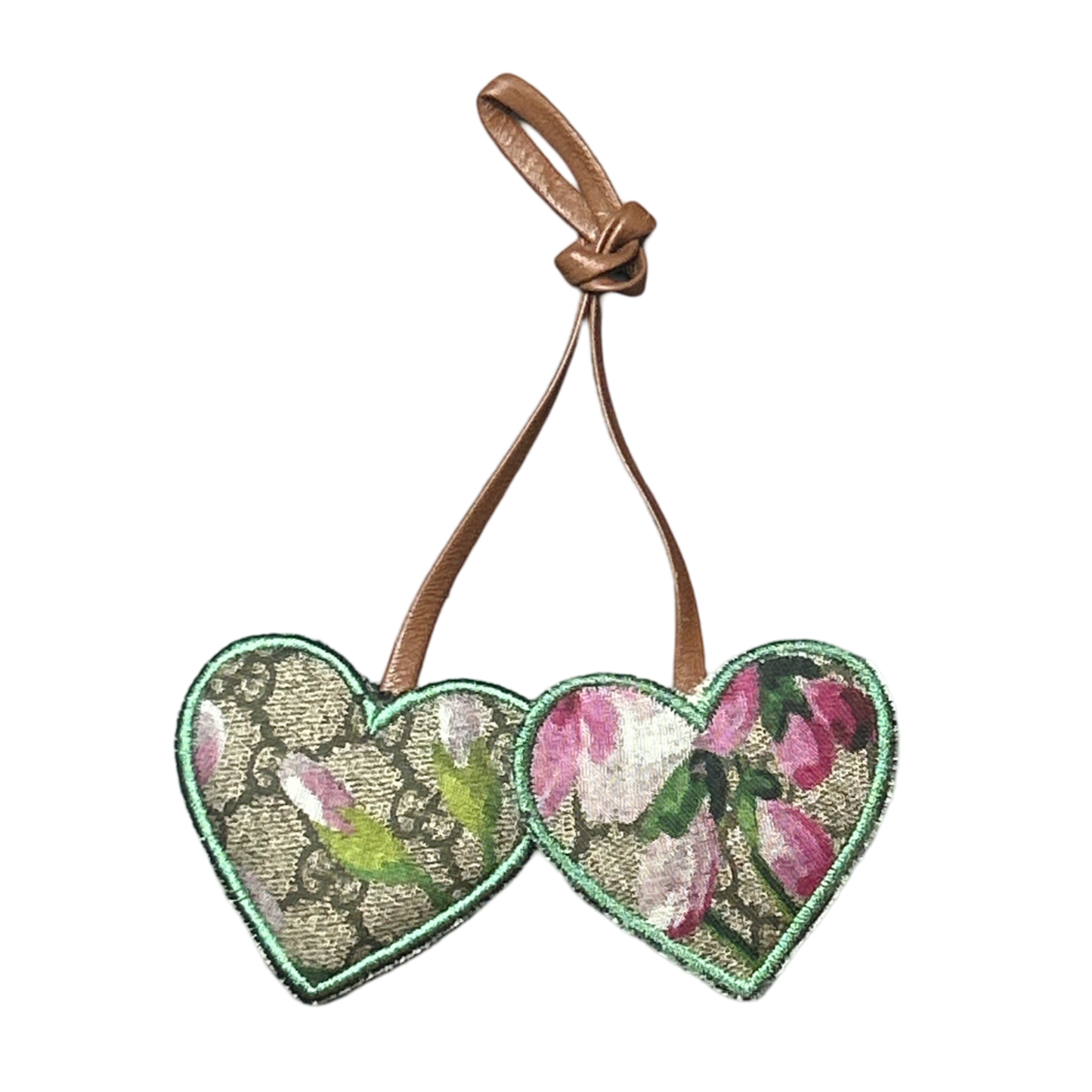 Gucci GG Blooms Logo Scarf Bag Charm at Vintage Luxe Up