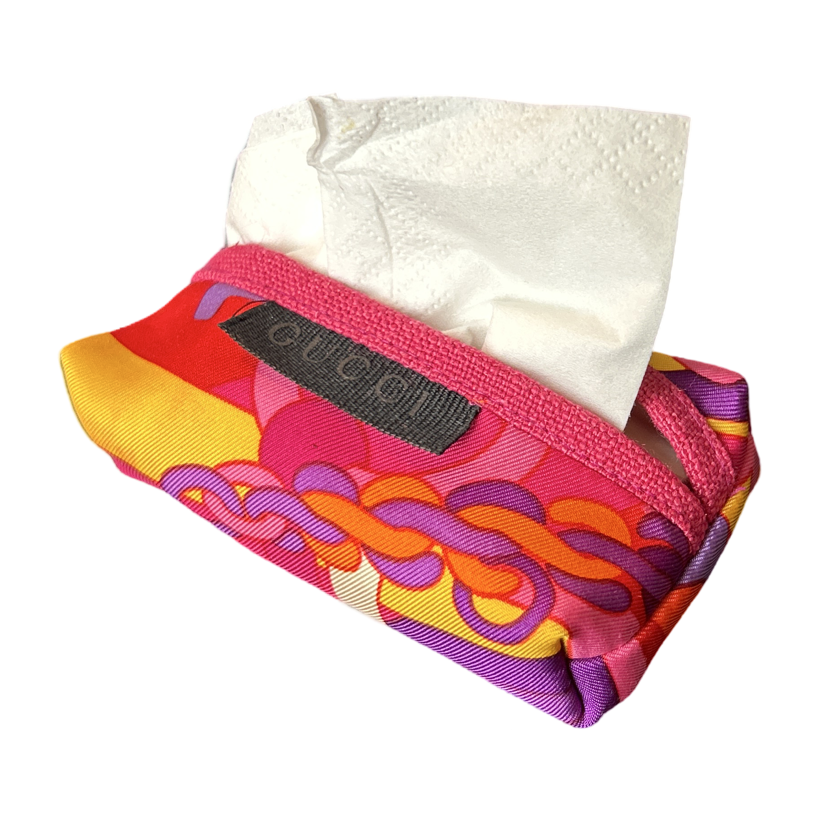 Gucci Pop Art Equestrian Scarf Travel Tissue Pouch