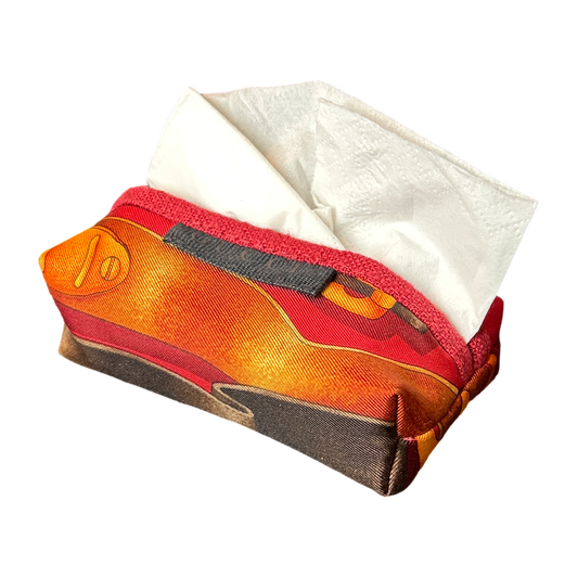 Gucci Red Harness Scarf Travel Tissue Pouch