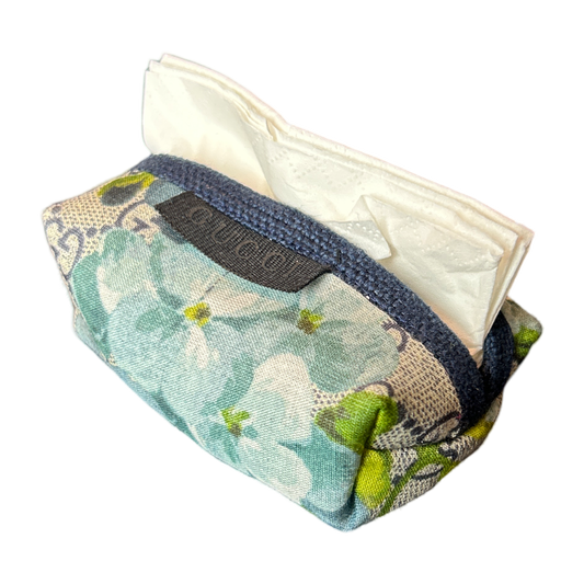 Gucci GG Blooms Pink Scarf Travel Tissue Pouch
