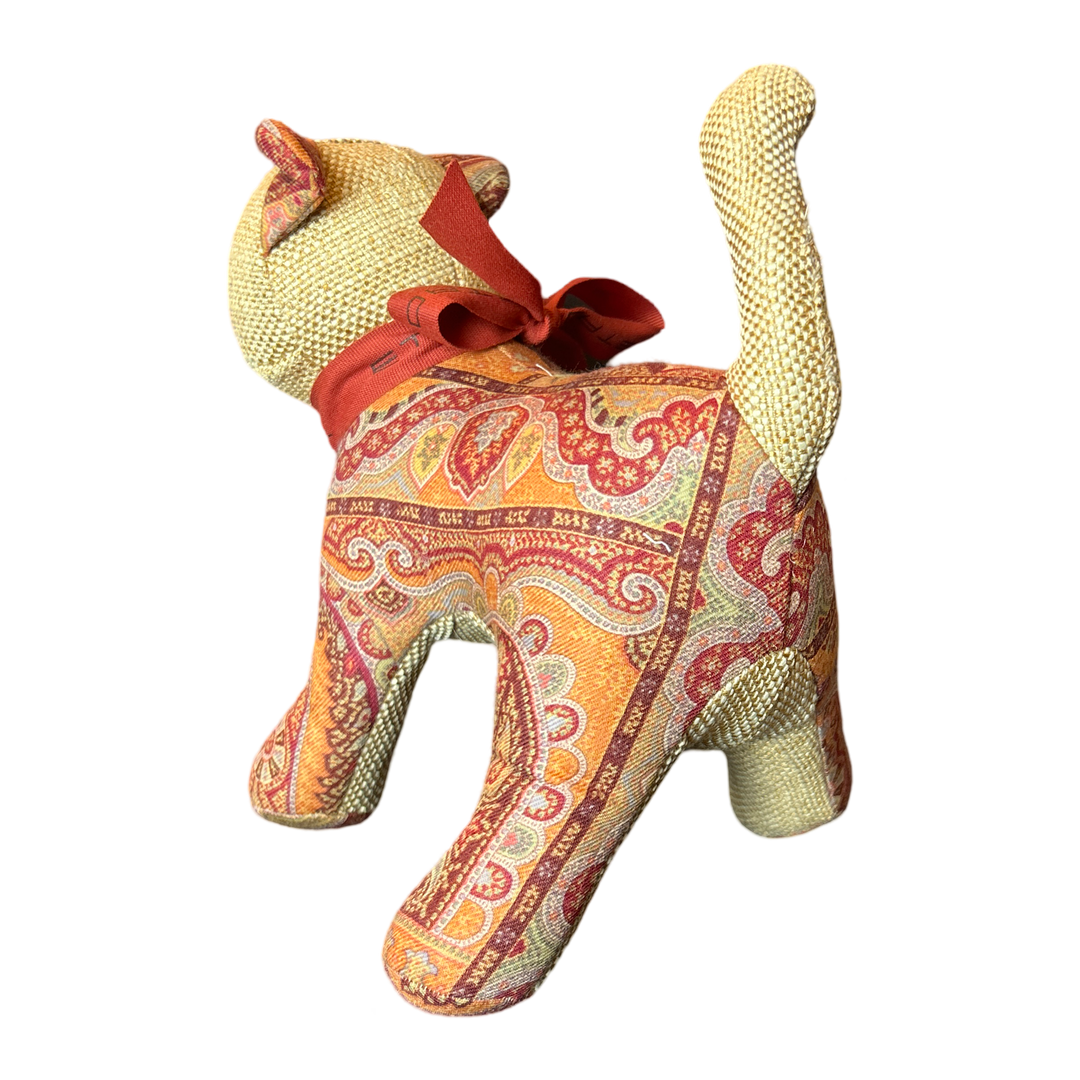 Paisley Vintage Silk Scarf Patchwork Kitten