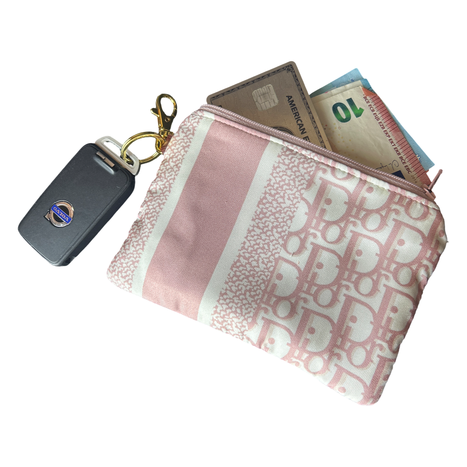 DIOR Trotter Scarf Coffee Run Bag & Keychain exclusively at VintageLuxeUp.com