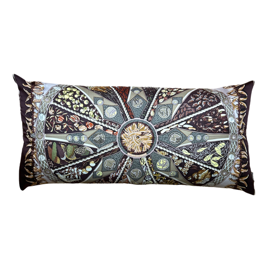 HERMES Aux Pays des Epices Scarf Pillow at Vintage Luxe Up