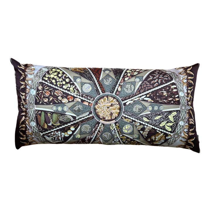 HERMES Aux Pays des Epices Scarf Pillow at Vintage Luxe Up