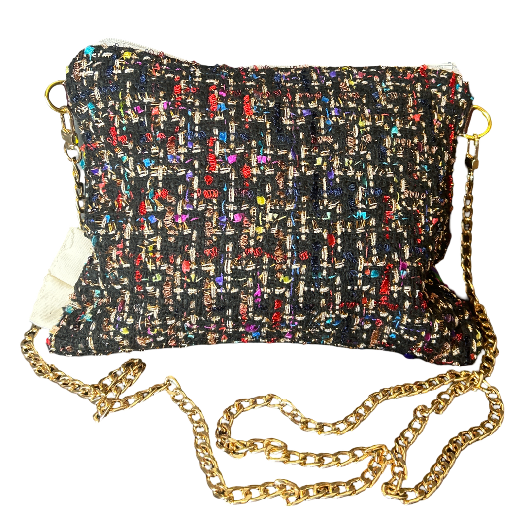 LV Multicolor Monogram Vintage Silk Scarf Crossbody Bag