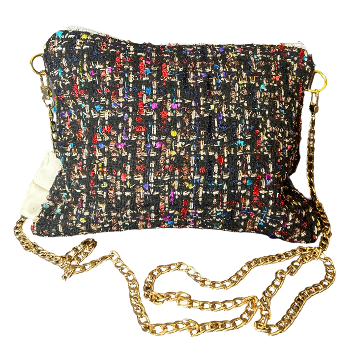 LV Multicolor Monogram Vintage Silk Scarf Crossbody Bag