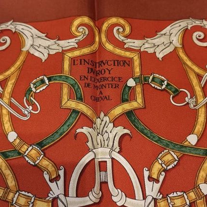 Instruction du Roy Vintage Silk Scarf Pillow 17"
