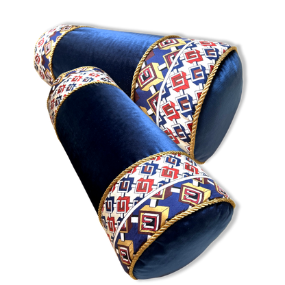 Isometric G Vintage Silk Scarf Pillows
