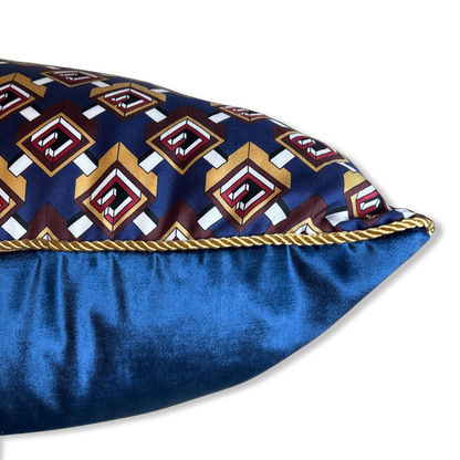 Isometric G Vintage Silk Scarf Pillows