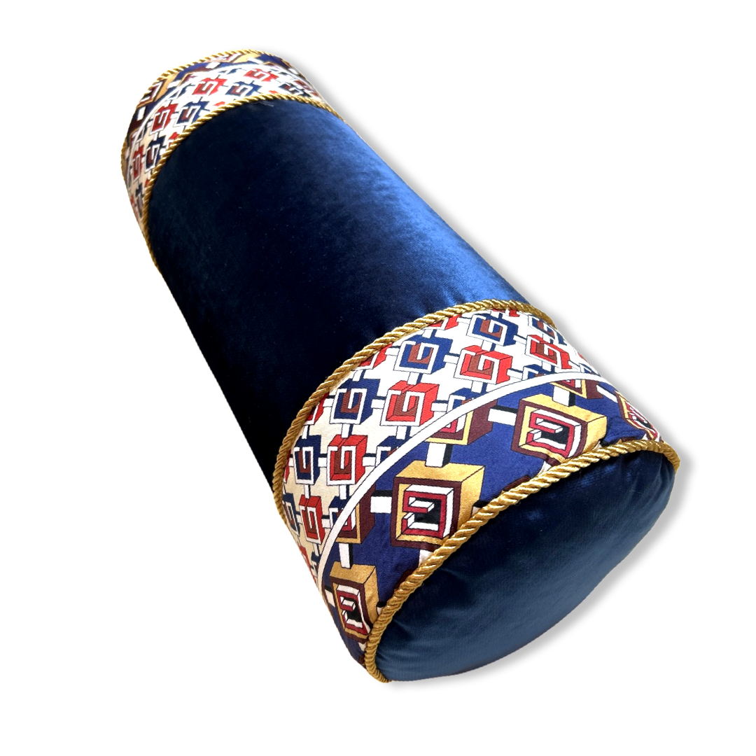 Isometric G Vintage Silk Scarf Pillows