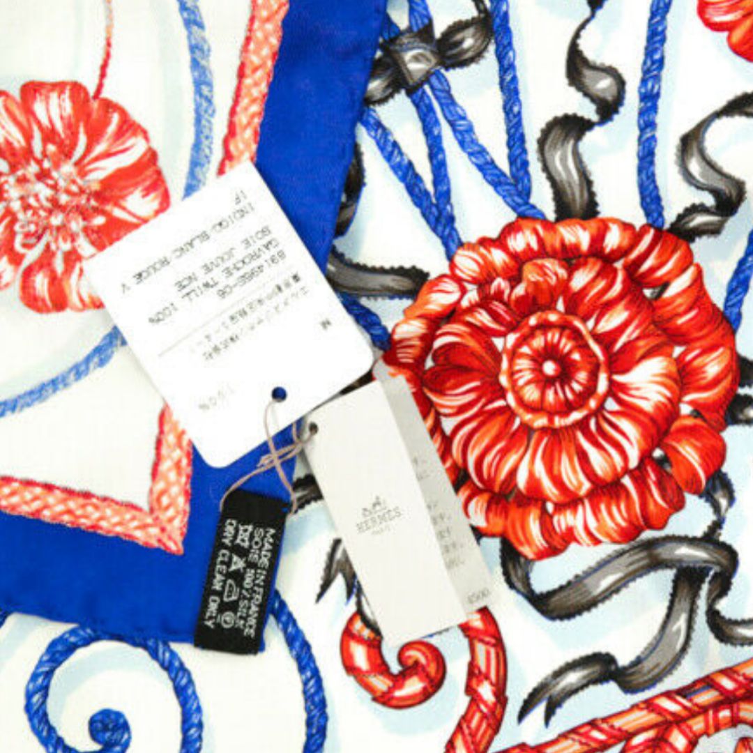 Jouvence Framed Vintage Silk Scarf 20"