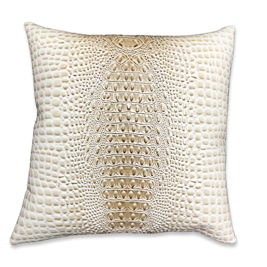 Kelly en Perles Chocolate Vintage Silk Scarf Pillow 17"