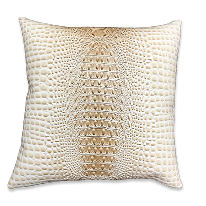 Kelly en Perles Chocolate Vintage Silk Scarf Pillow 17"