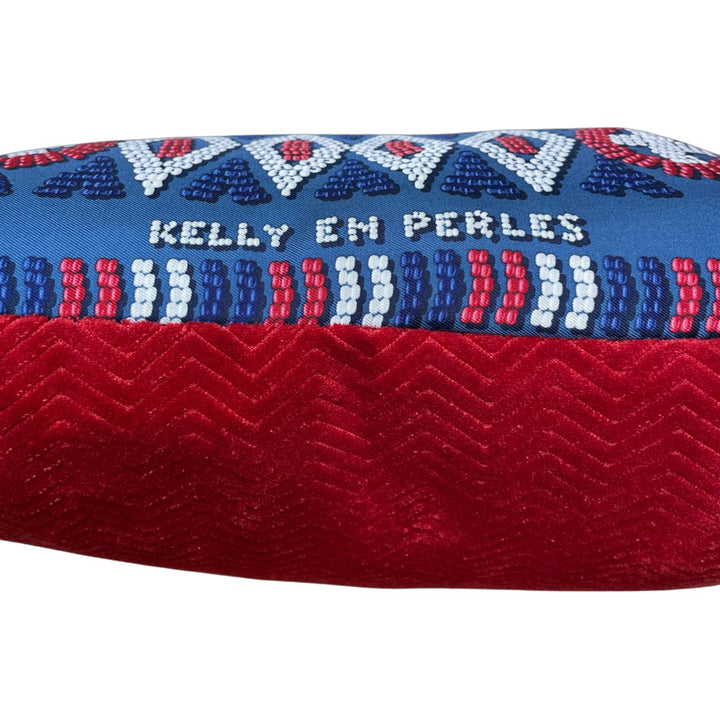 Kelly en Perles Vintage Silk Scarf Pillow 17"