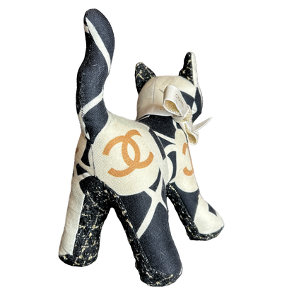 Chanel CC Logo Camellia Scarf Patchwork Kitten at Vintage Luxe Up