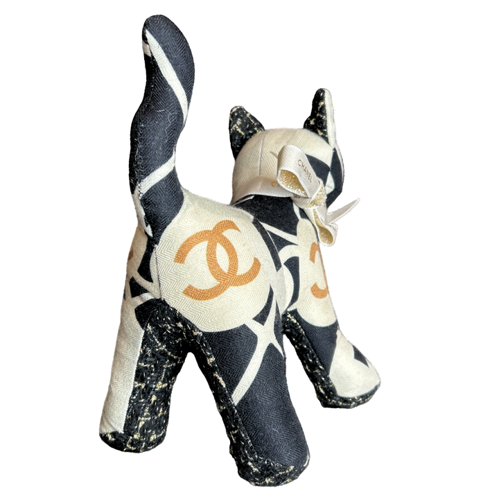 Chanel CC Logo Camellia Scarf Patchwork Kitten at Vintage Luxe Up