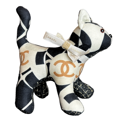 Chanel CC Logo Camellia Scarf Patchwork Kitten at Vintage Luxe Up