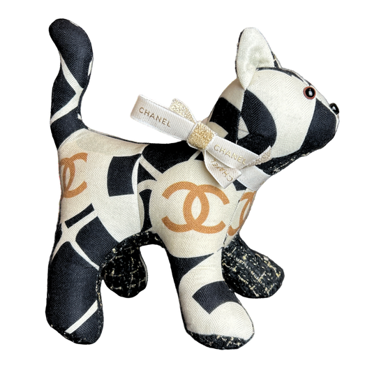 Chanel CC Logo Camellia Scarf Patchwork Kitten at Vintage Luxe Up
