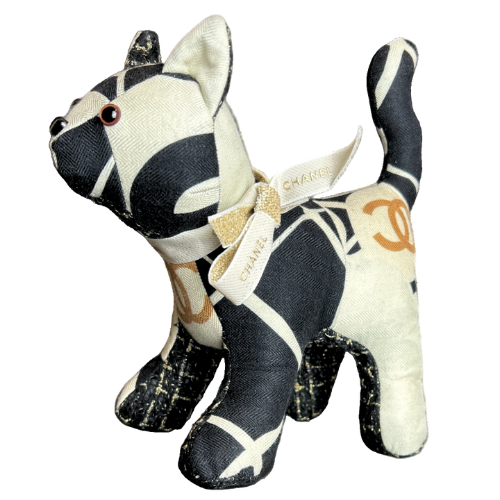 Chanel CC Logo Camellia Scarf Patchwork Kitten at Vintage Luxe Up