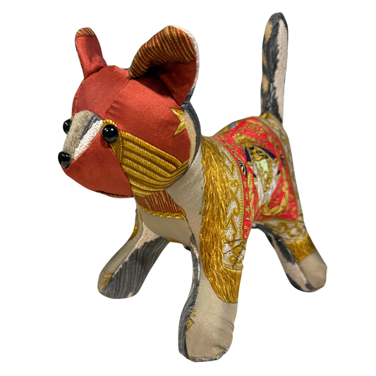 Poste et Cavalerie Vintage Silk Scarf Charming Kitten