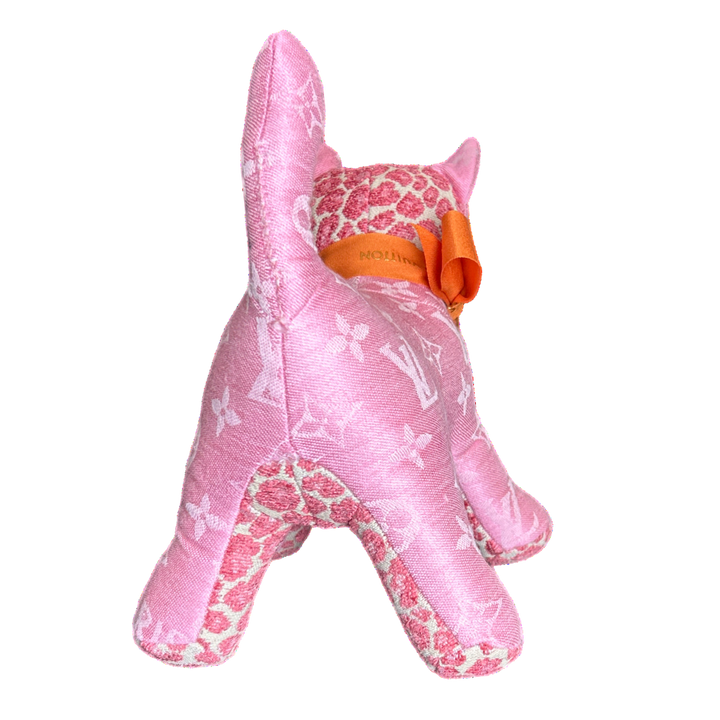 LV Monogram Vintage Silk & Wool Scarf Charming Kitten