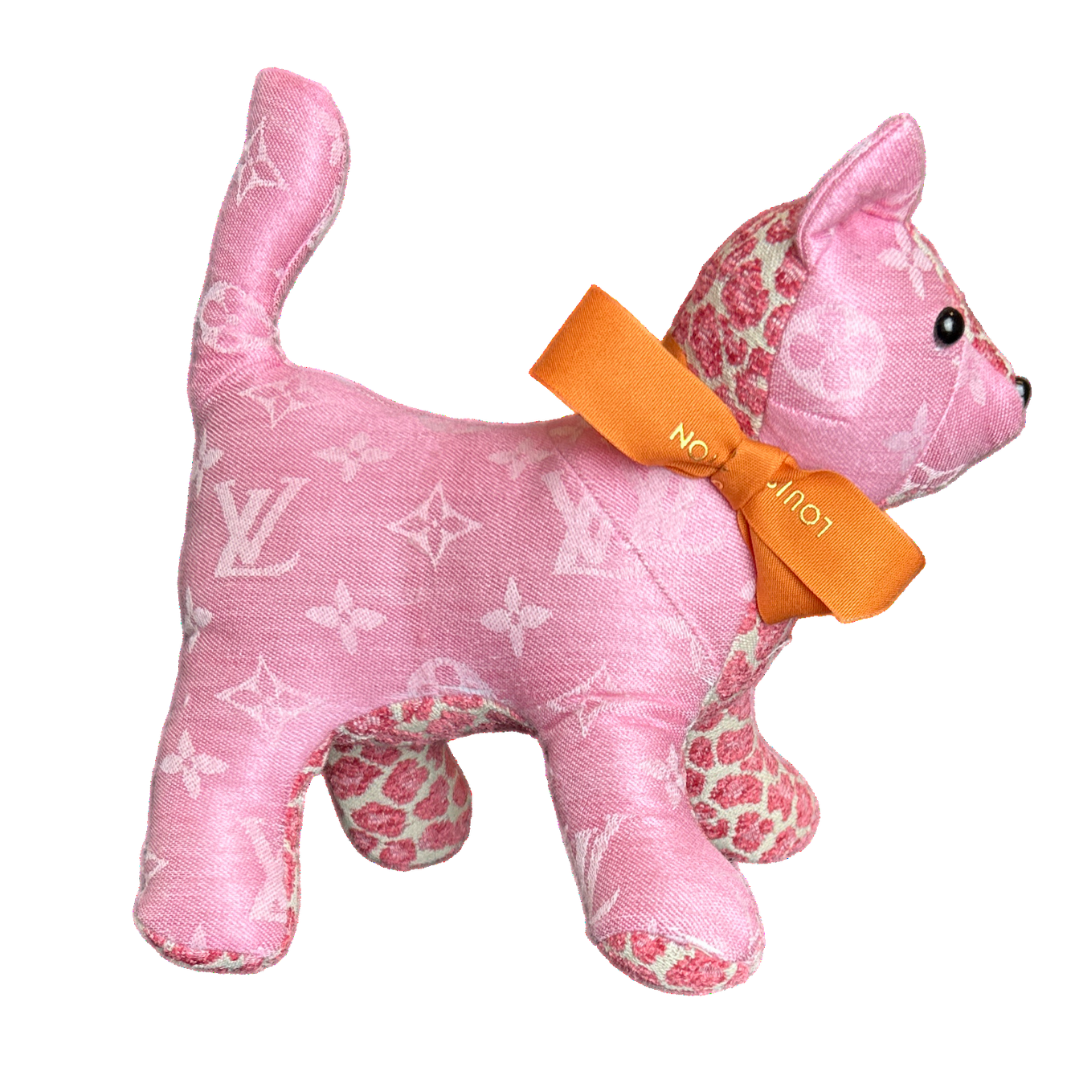 Louis Vuitton LV Monogram Scarf Patchwork Kitten at Vintage Luxe Up