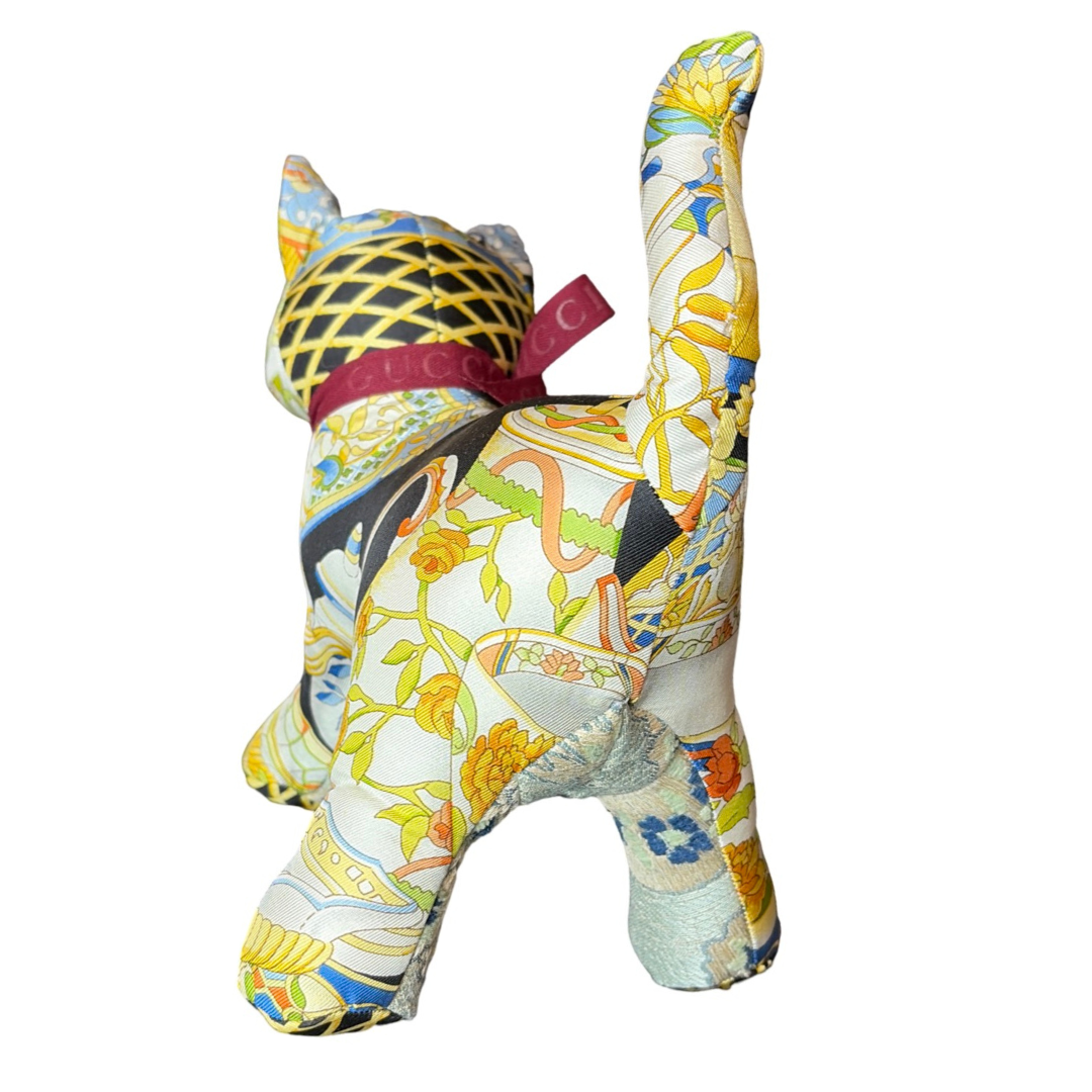 Gucci Chinoiserie Temple Jar Scarf Kitten at Vintage Luxe Up