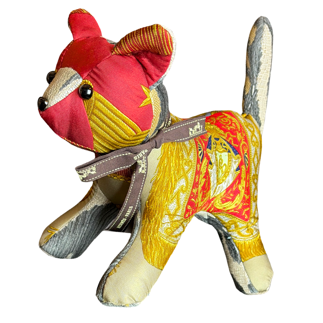 Hermes Poste et Cavalerie Scarf Kitten