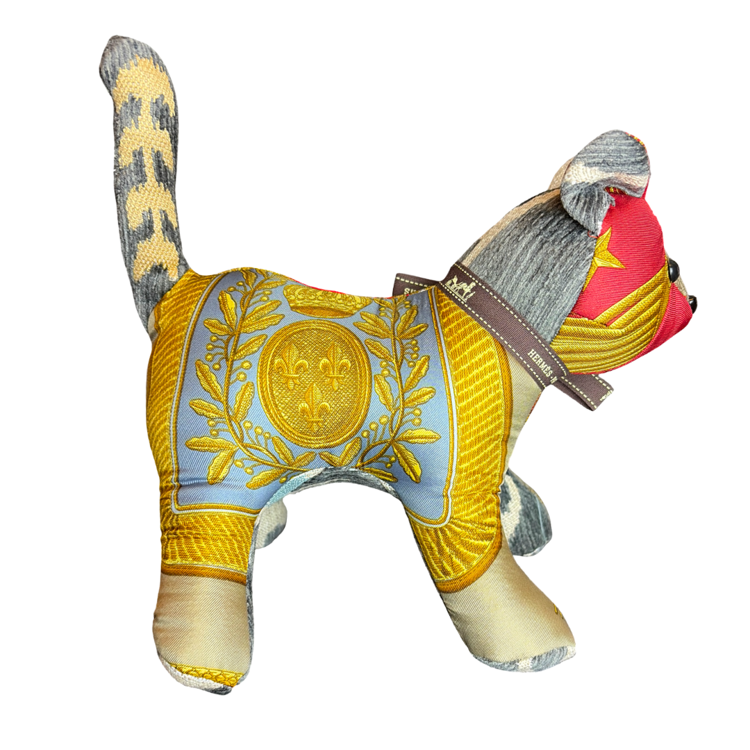 Hermes Poste et Cavalerie Scarf Kitten