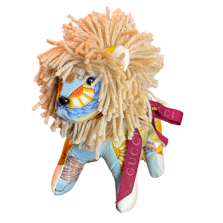 Gucci Silk Scarf Lion at Vintage Luxe Up
