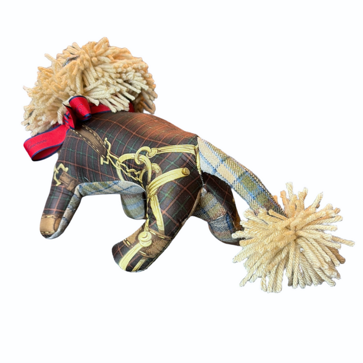 Tartan Vintage Silk Scarf Courageous Lion
