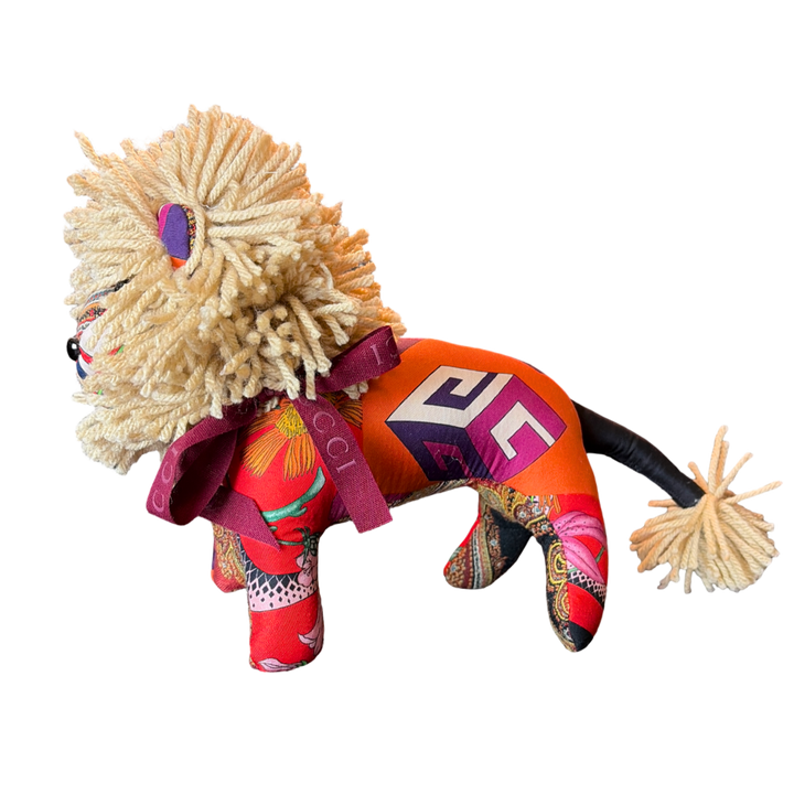 Gucci Logo Scarf Lion at Vintage Luxe Up
